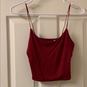 Pacsun red cropped tank